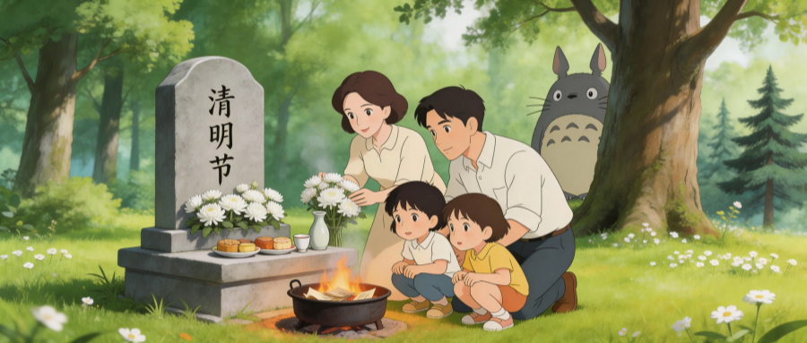 清明节上坟烧纸